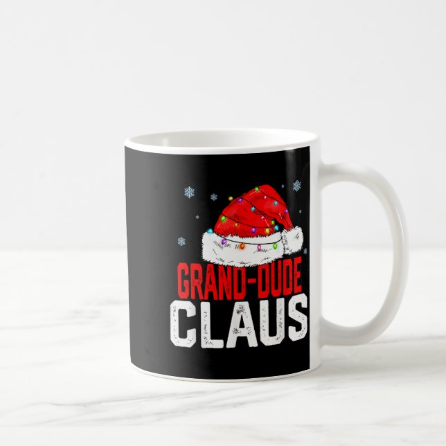 Caneca De Café Grand Dude Claus Funny Family Matching Grandpa Chr (Direita)