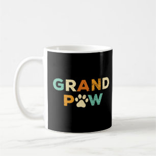 Caneca De Café Grand Paw Mens Retro Cachorro Vovô