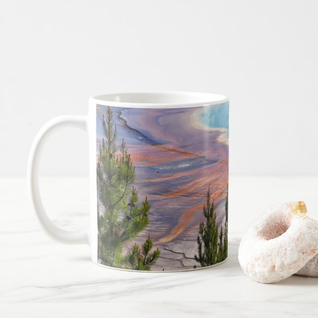 Caneca De Café Grand Prismatic Overlook (Com Donut)