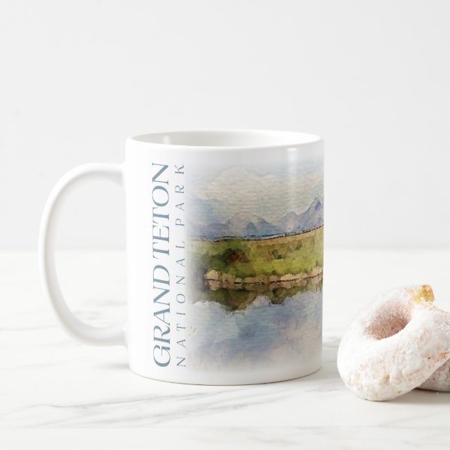 Caneca De Café Grand Teton National Park Coffee Mug (Com Donut)