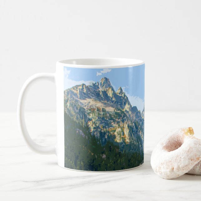 CANECA DE CAFÉ GRAND TETON NATIONAL PARK - WYOMING ESTADOS UNIDOS (Com Donut)