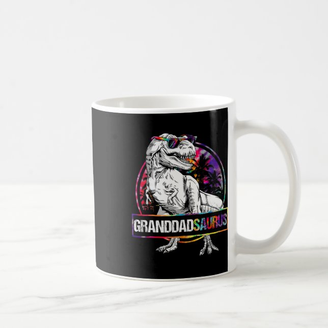Caneca De Café Granddadsaurus Dinossauro Vô Saurus Combinando T (Direita)
