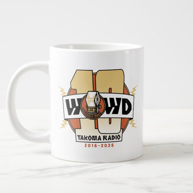 Caneca De Café Grande 10º Aniversário (Esquerda)