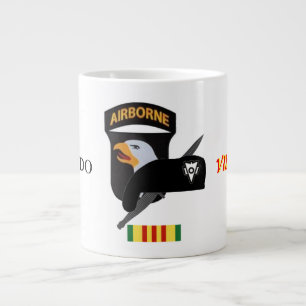 CANECA DE CAFÉ GRANDE 101RUA AIRBORNE RECONDO VIETNAME JUMBO MUG