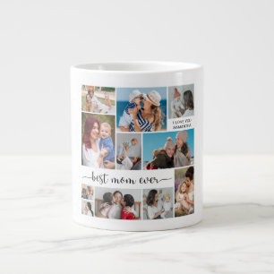 Caneca De Café Grande 11 Colagem Fotográfica Melhor Mãe De Todos Os temp