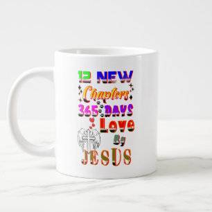 Caneca De Café Grande 12 Novos Capítulos 365 Dias de Amor por Jesus