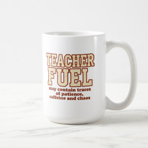 Caneca de Café Grande 15oz Teacher Fuel
