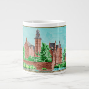 Caneca De Café Grande 1729 A. de Haen Holandês Kasteel WESTERVELT ....