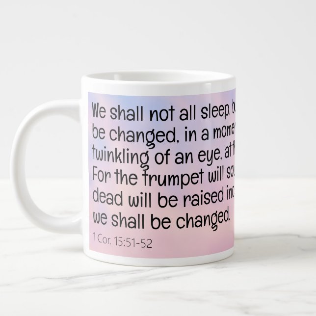 Caneca De Café Grande 1 Cor. 15:51-52 (Esquerda)