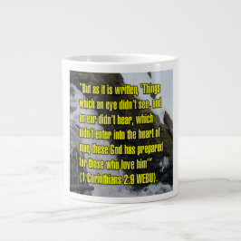 Caneca De Café Grande 1 Corinthians 2:9 WEBU Mug