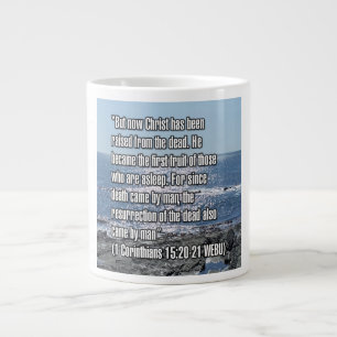 Caneca De Café Grande 1 Coríntios 15:20-21 ARA