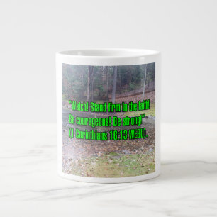 Caneca De Café Grande 1 Coríntios 16:13 WEBU Mug