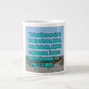 Caneca De Café Grande 1 Pedro 2:24 WEBU Mug