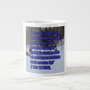 Caneca De Café Grande 1 Pedro 2:9 WEBU Mug