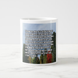 Caneca De Café Grande 1 Pedro 3:1-4 WEBU Mug