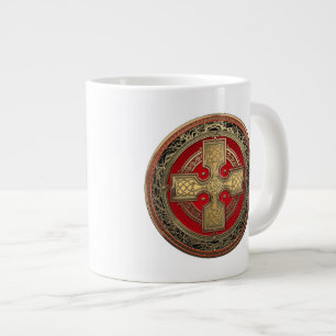 Caneca De Café Grande [200] Antigos Nó Dourado Celta Sagrado