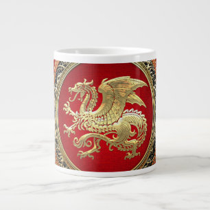 Caneca De Café Grande [200] Dragão islandês, Landvæ ttir [Dourado]