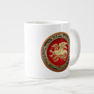 Caneca De Café Grande [200] Dragão islandês, Landvæ ttir [Dourado]