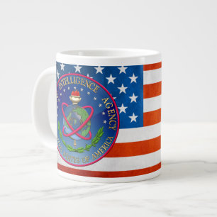 Caneca De Café Grande [200] Selo da Agência de Informação de Defesa (DIA