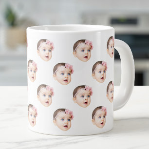 Caneca De Café Grande 20 Oz Jumbo Cute Baby Face Specialty