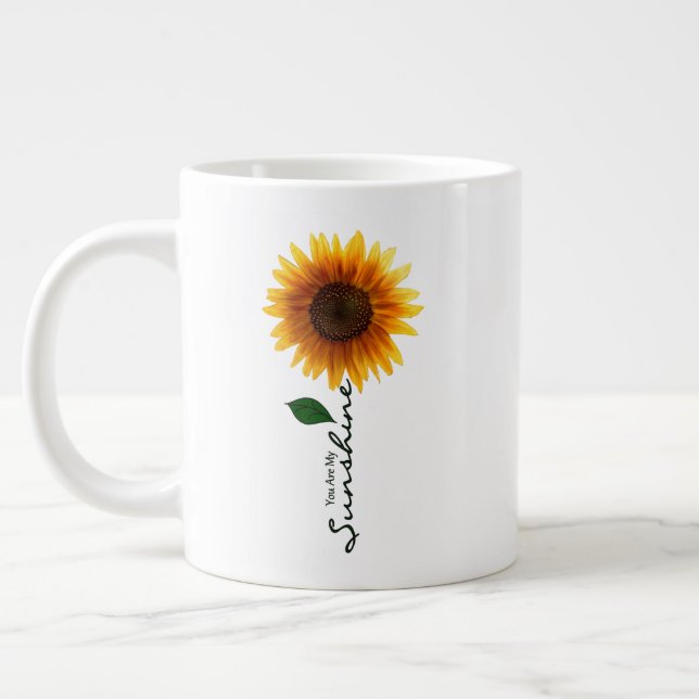 Caneca De Café Grande 20. oz. Mug - Você É Meu Sol (Esquerda)