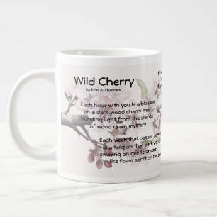 Caneca De Café Grande 20 oz Mug "Wild Cherry", por Erin A Thomas (vibran