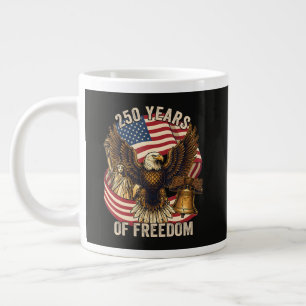 Caneca De Café Grande 250 Anos Americano 1776-2026