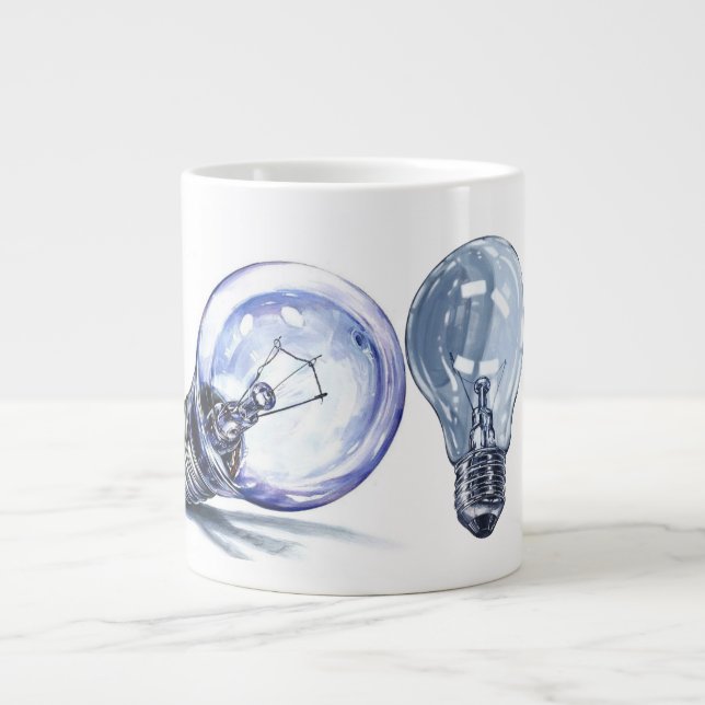 Caneca De Café Grande 2 bulbs (Frente)