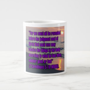 Caneca De Café Grande 2 Corinthians 5:10 WEBU Mug