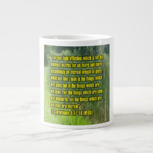 Caneca De Café Grande 2 Coríntios 4:17-18 WEBU Mug