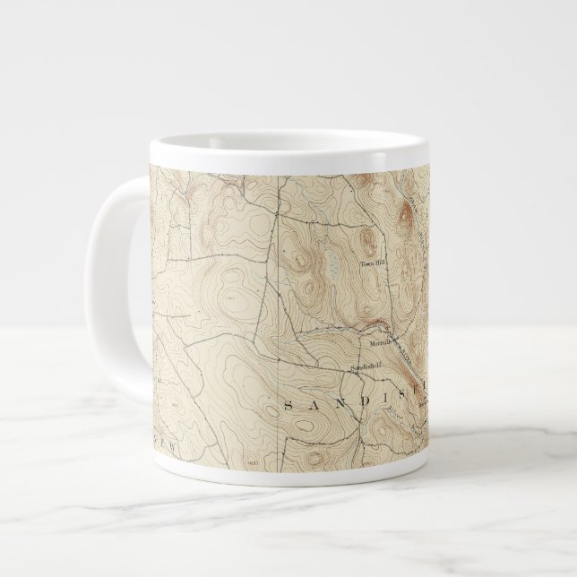 Caneca De Café Grande 2 Folha de campo (Frente Esquerda)