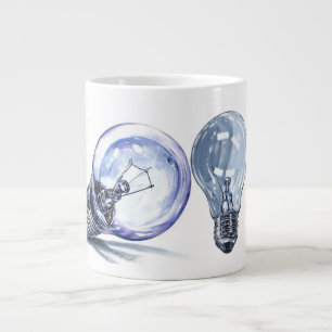 Caneca De Café Grande 2 lâmpadas