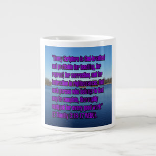 Caneca De Café Grande 2 Timothy 3:16-17 WEBU Mug