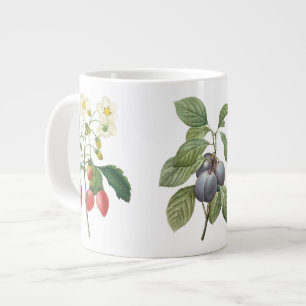 Caneca De Café Grande 3 Diferentes Frutas Botânicas Vintage por Redoute