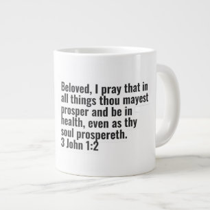 Caneca De Café Grande 3 John 1:2 - Jumbo Mug
