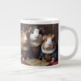 Caneca De Café Grande 3 Suínos Renascentistas