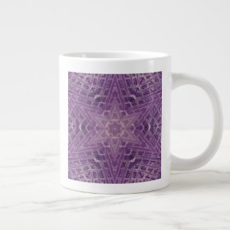 Caneca De Café Grande 3A Single Colorful White Star Mandala