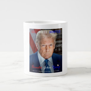 Caneca De Café Grande 45º e 47º Presidente dos EUA Donald Trump