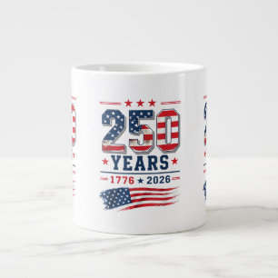 Caneca De Café Grande 4 de Julho América Bandeira dos EUA Patriótico 250