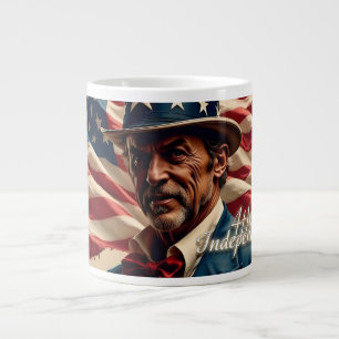 Caneca De Café Grande 4 de Julho – Espírito de Independência