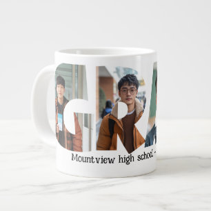 Caneca De Café Grande 4 fotos colagem FORMANDO Fotos personalizadas