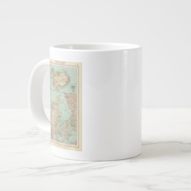 Caneca De Café Grande 65 Dinamarca, Islândia (Frente Esquerda)