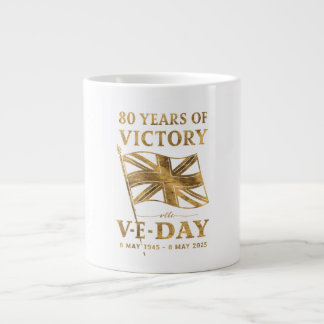Caneca De Café Grande 80 anos de vitória