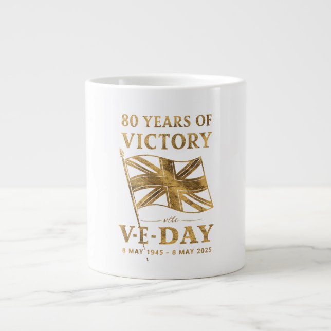 Caneca De Café Grande 80 anos de vitória (Frente)