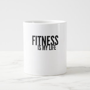 Caneca De Café Grande A aptidão física é minha vida