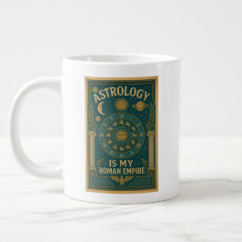Caneca De Café Grande A astrologia é o meu Império Romano