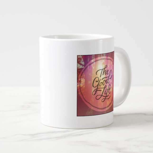 Caneca De Café Grande A boa vida (Frente Esquerda)