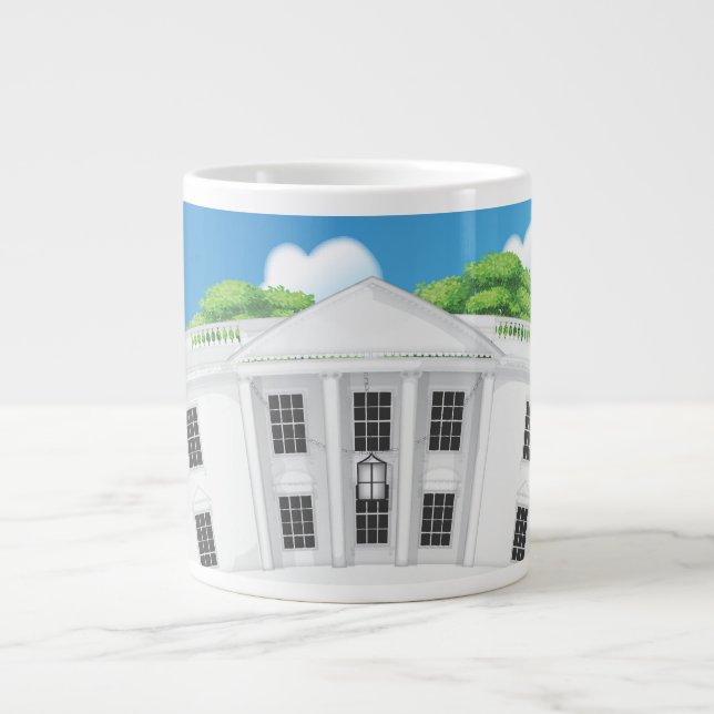 Caneca De Café Grande A Casa Branca (Frente)