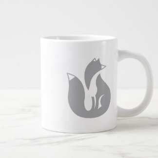 Caneca De Café Grande A Cinza Fox Mug