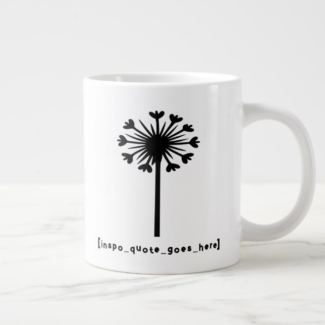 Caneca De Café Grande A citação da Inspo vai para aqui (Direita)